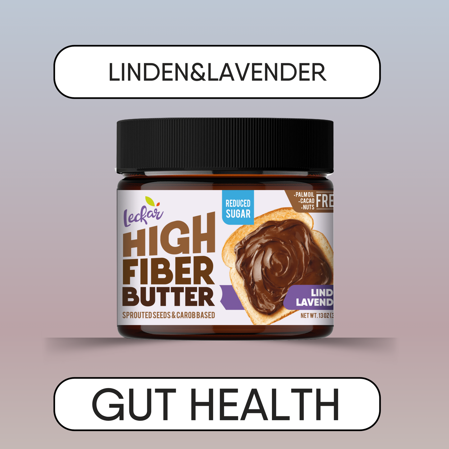 Leckar High Fiber Butter Linden&Lavender (reduced sugar)