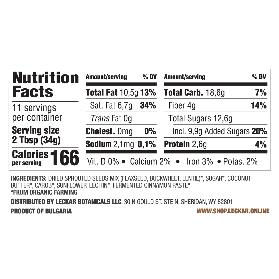 Zero Nuts Cinnamon Butter